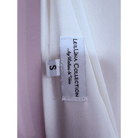 LeilUna Collection White Mini Dress Size Small - Picture 5 of 5